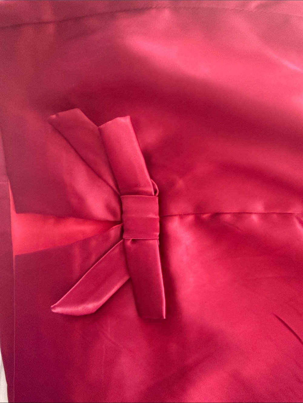 Hello Molly Satin Slip Dress in Deep Raspberry - Picture 4 of 5